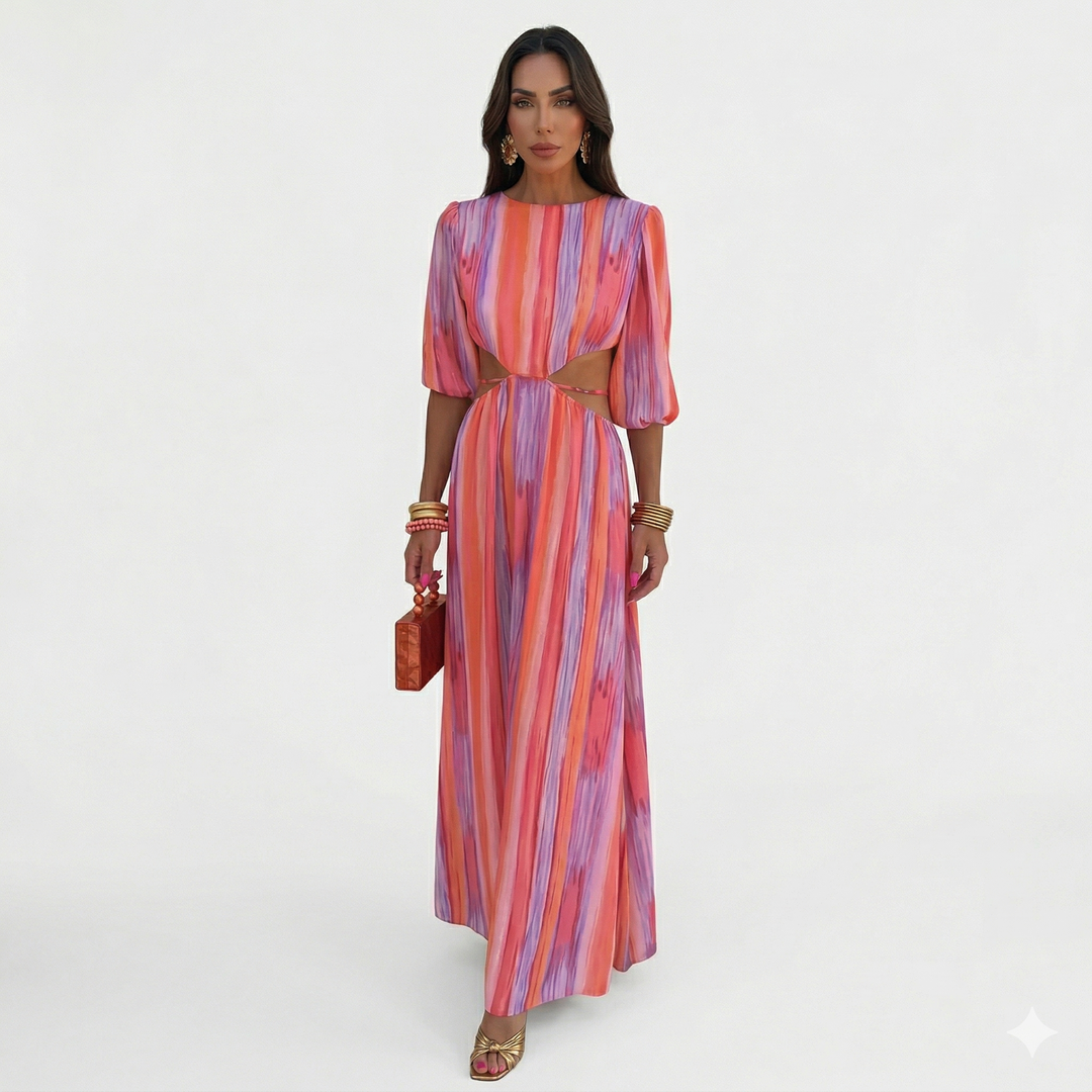 Gianna - Maxi kleita ar maigu audumu