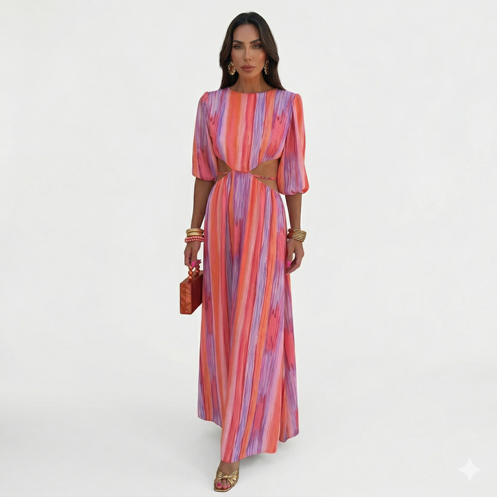 Gianna - Maxi kleita ar maigu audumu