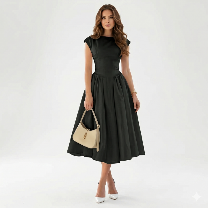 LENNORA – Eleganta maxi kleita ar atvērtu muguru