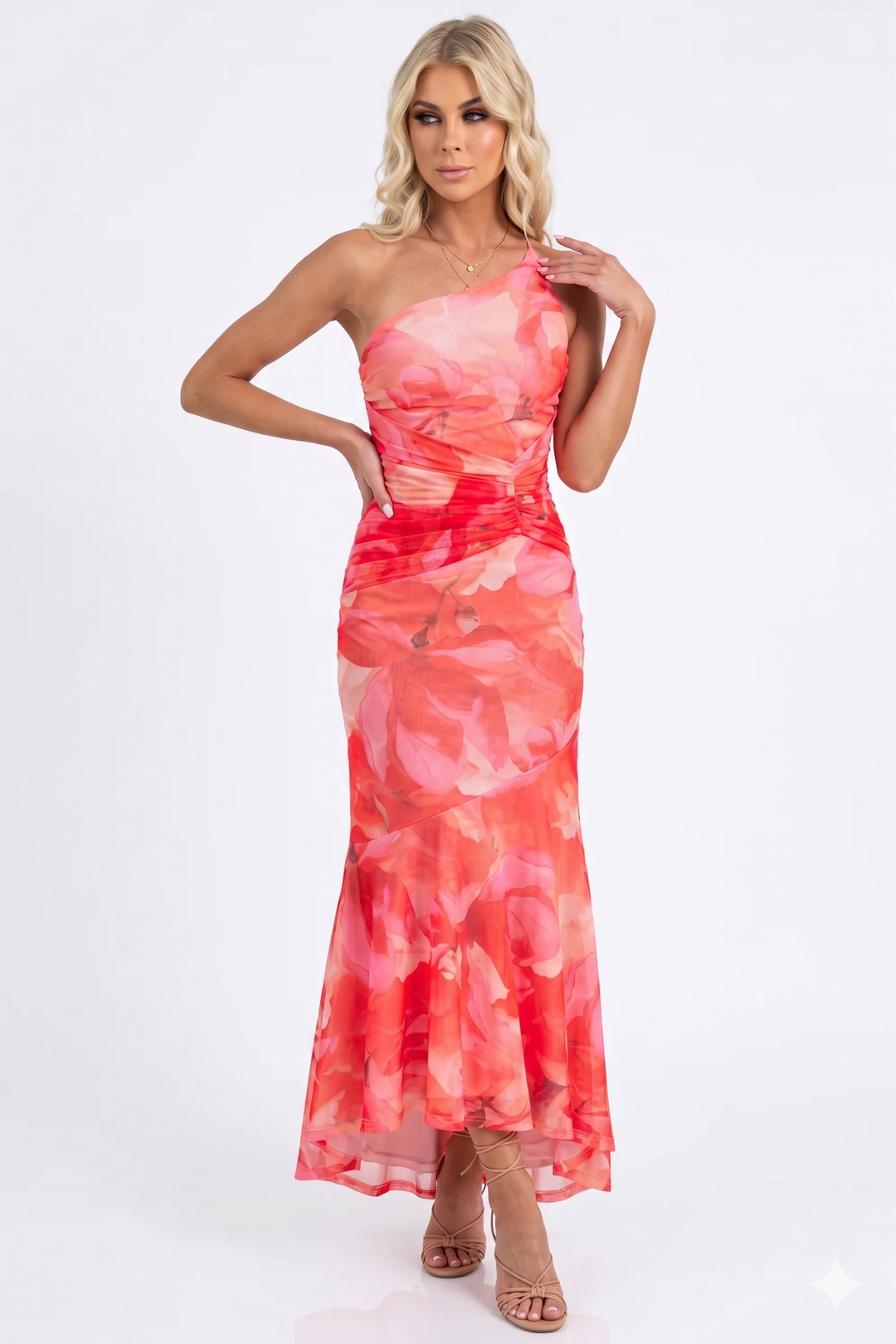 Laila - Plisēta Kleita ar Vienu Plecu