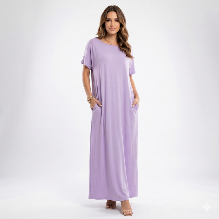 Ulissa - Maxi kleita ar pleciem ārā