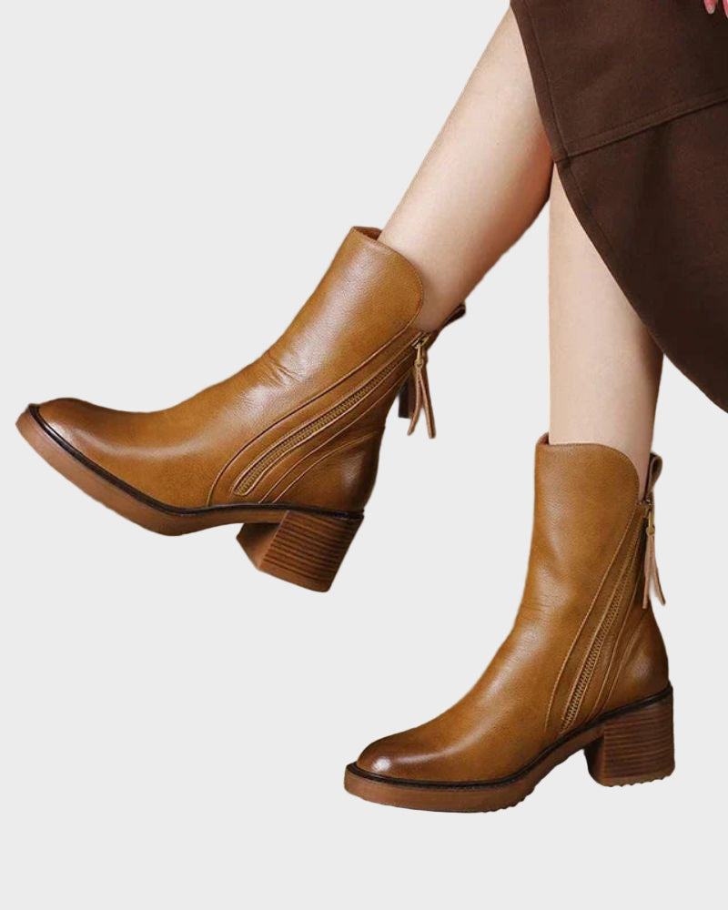 Valorine | Melni ādas zābaki