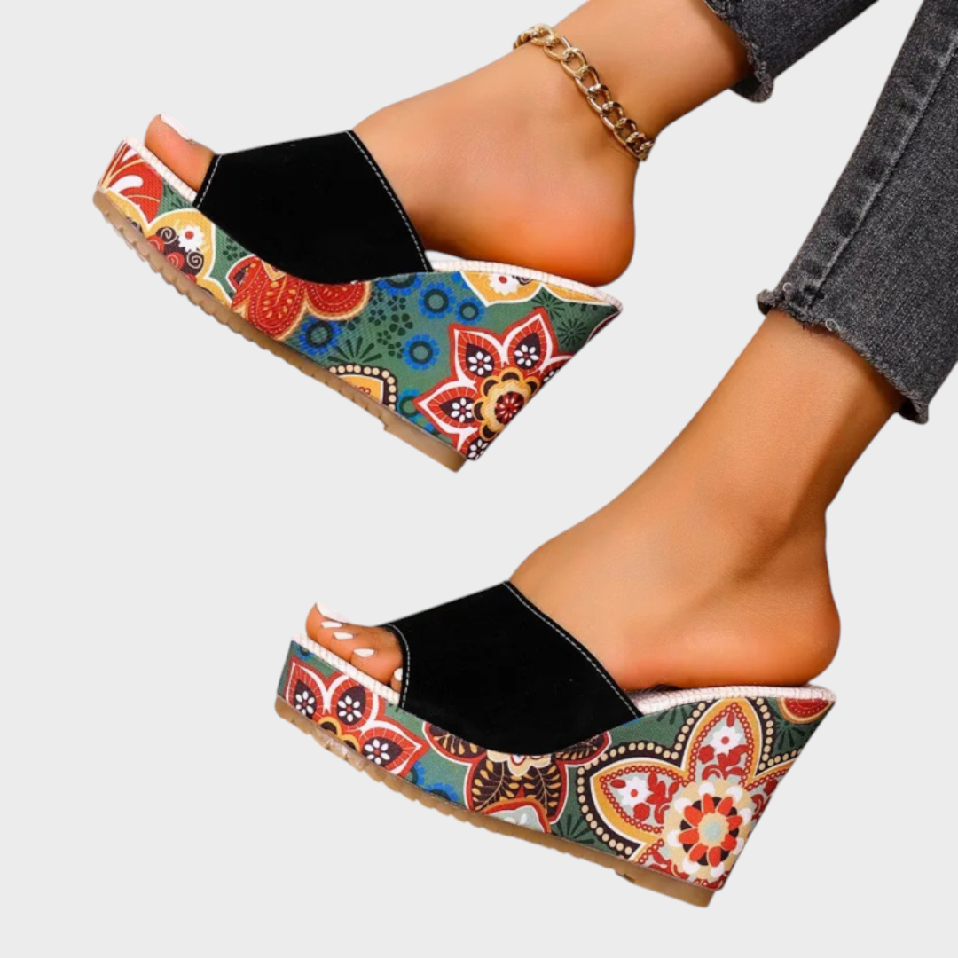 Leanna | Samta Wedge Boheme Sandales