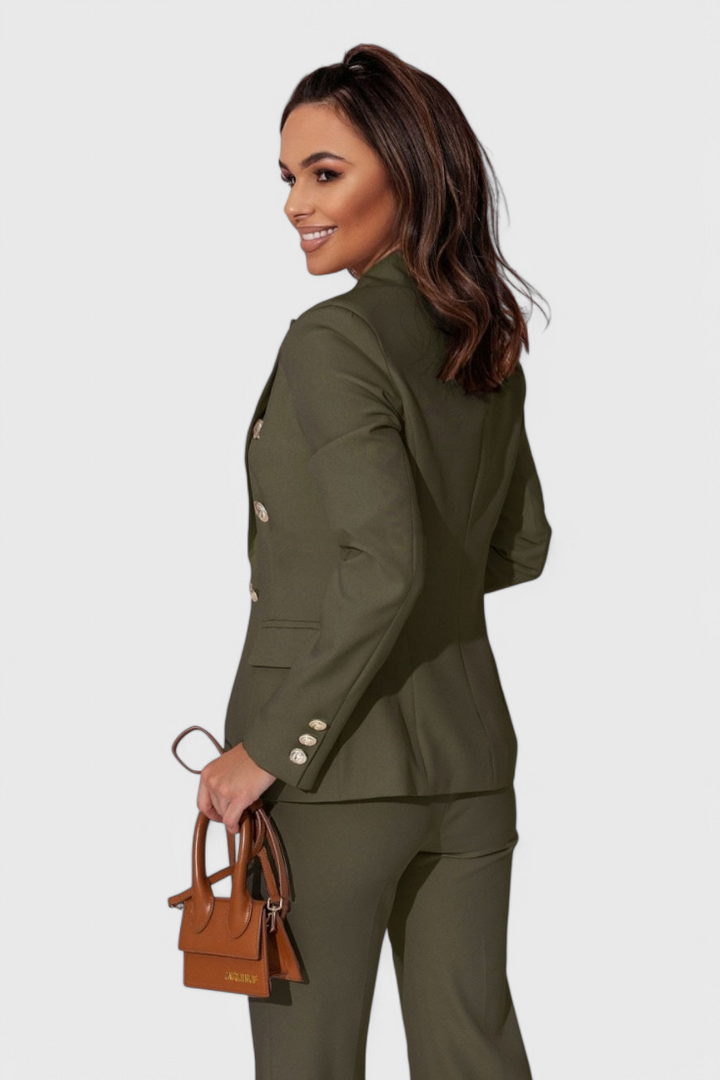 Rosalin Elegants Komplekts ar Blāzeru un Biksēm