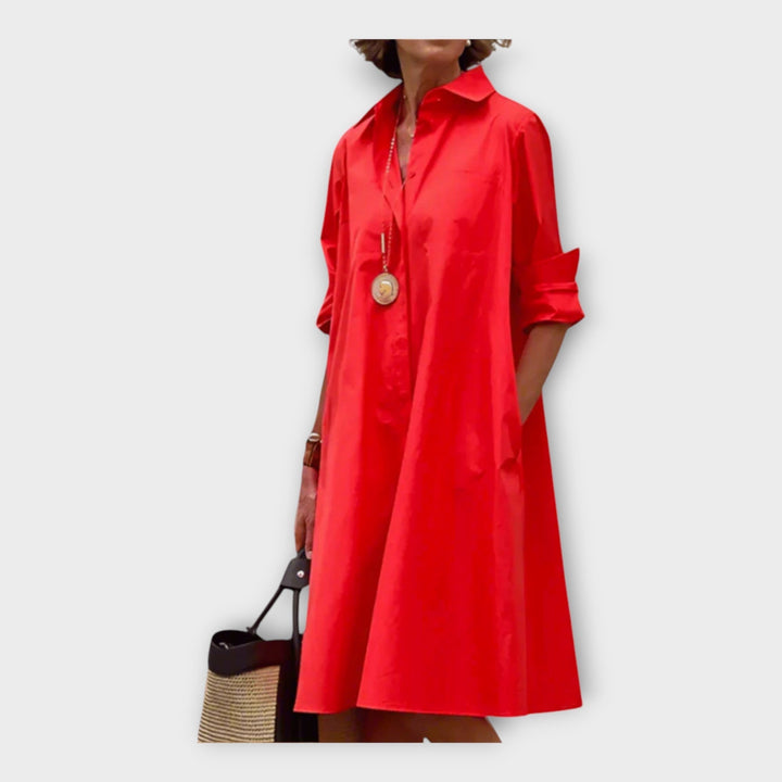 Eleganta polo kleita no premium auduma