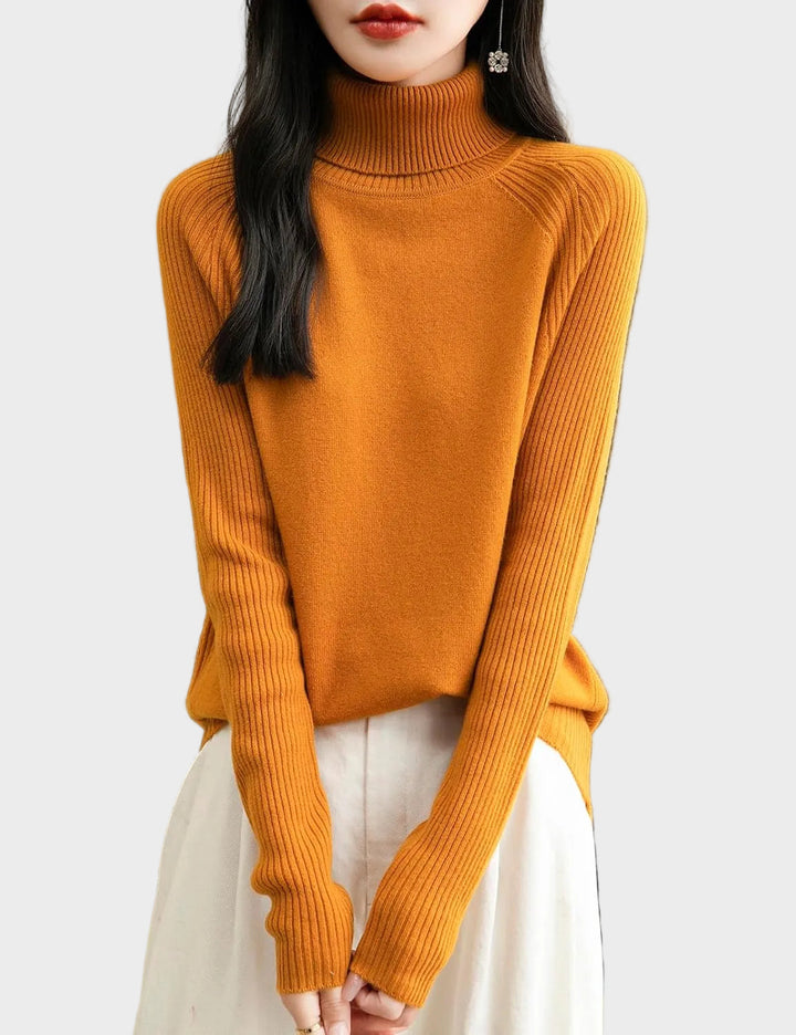 Fritz | 100% Merino Vilna Raglans Džemperis Ar Augstu Apkakli