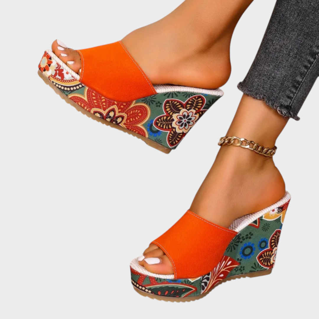 Leanna | Samta Wedge Boheme Sandales