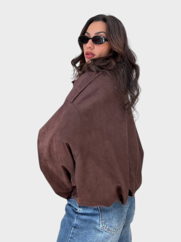 Vita | Suede bomber jaka
