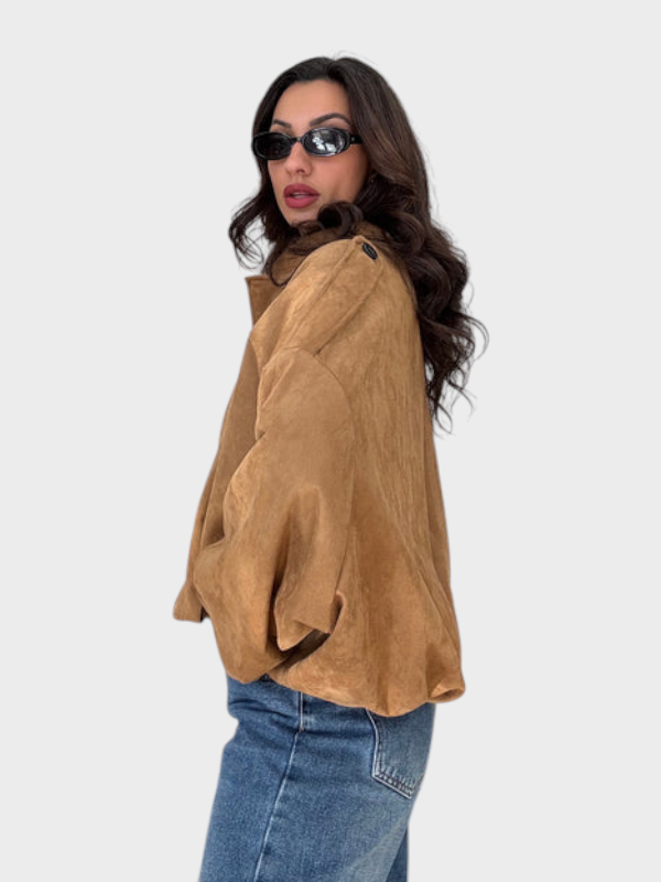 Vita | Suede bomber jaka