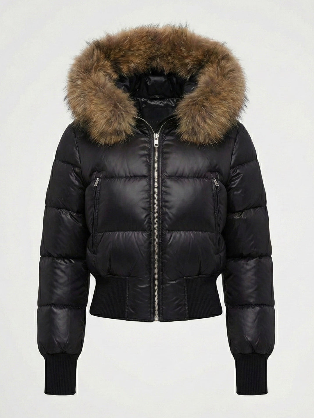 Savoy | Puffa jaka ar kapuci un mākslīgo kažokādu