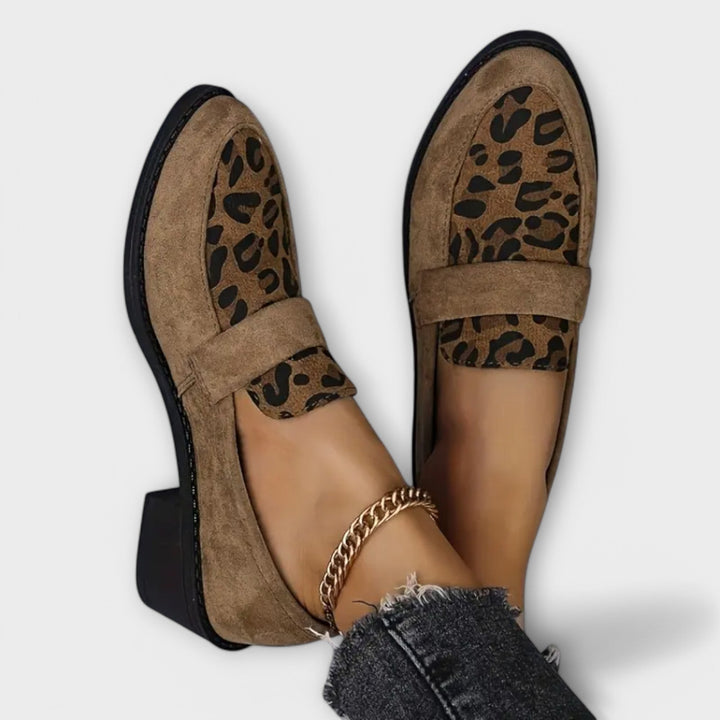 Karla - Sieviešu eleganti apavi ar leopardu rakstu