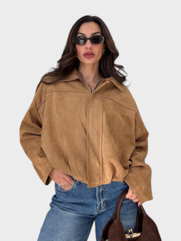 Vita | Suede bomber jaka