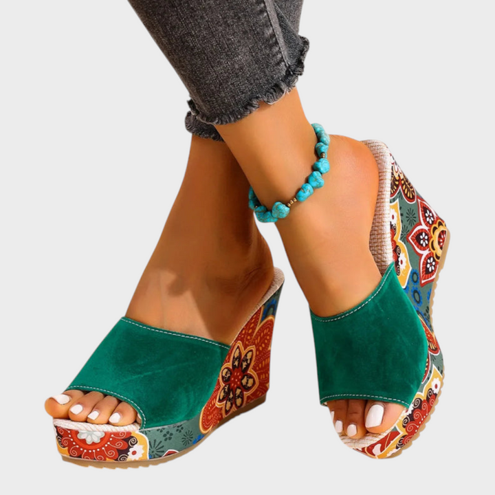 Leanna | Samta Wedge Boheme Sandales