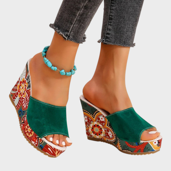Leanna | Samta Wedge Boheme Sandales