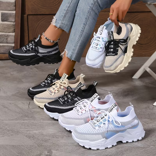 Mia | Gaisa caurlaidīgas sieviešu SNEAKERS komfortam visu dienu