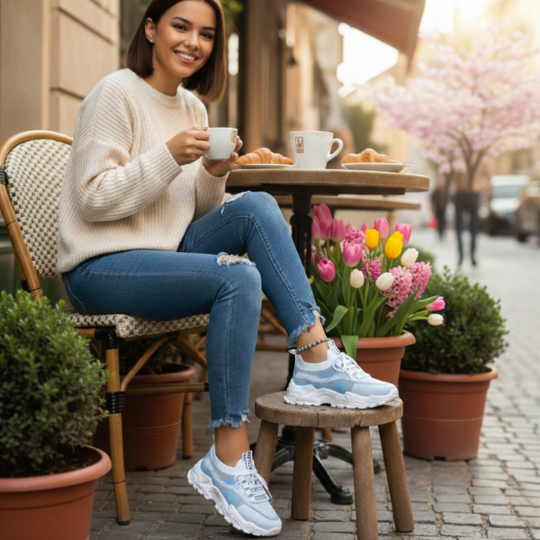 Mia | Gaisa caurlaidīgas sieviešu SNEAKERS komfortam visu dienu
