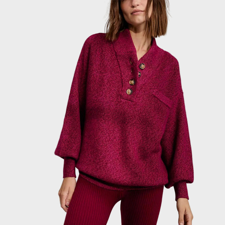 Cottonsilk™ Henley krekls ar kabatu