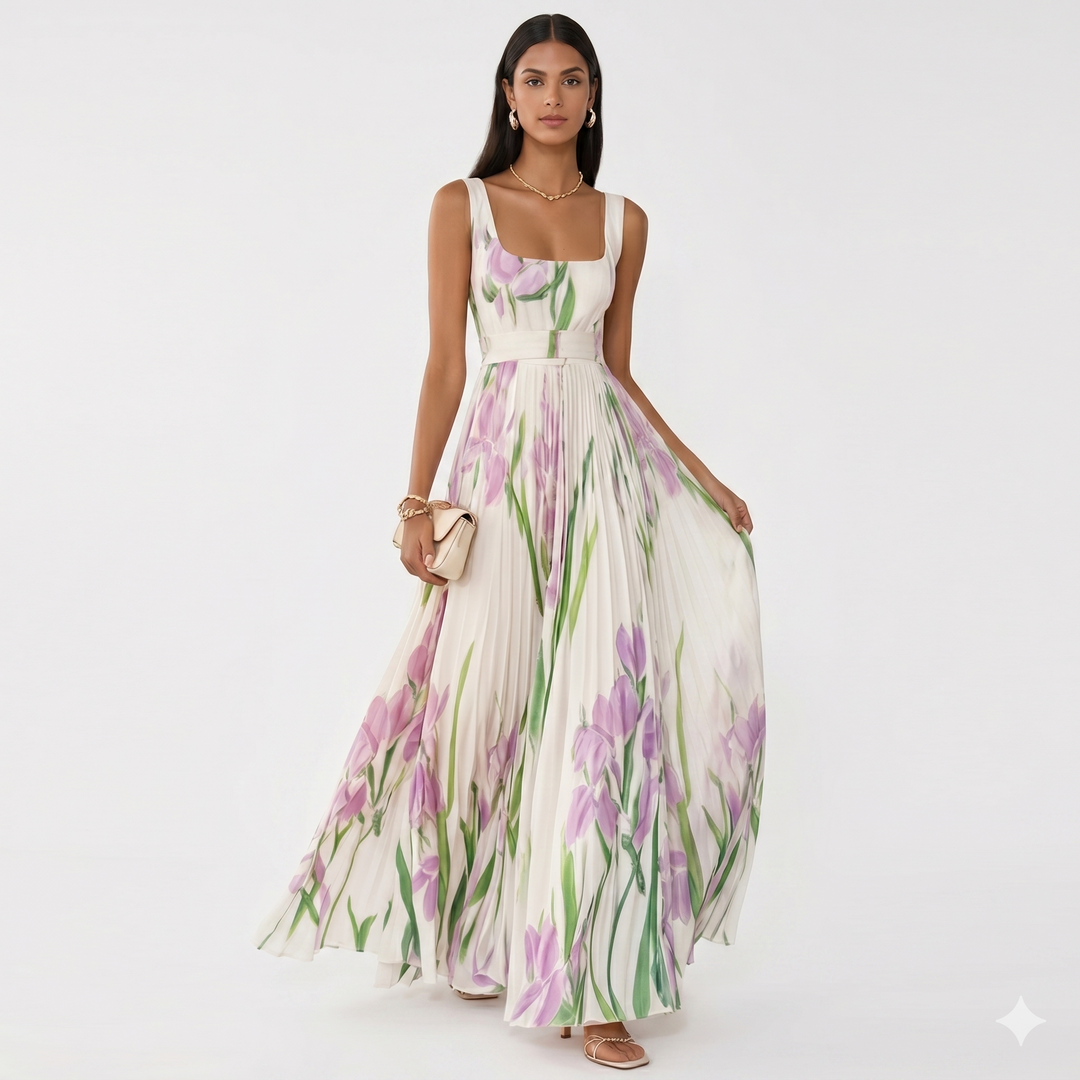 Hekate - Ziedu maxi A-line kleita