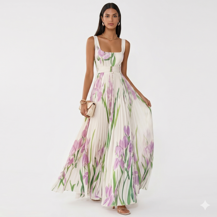 Hekate - Ziedu maxi A-line kleita