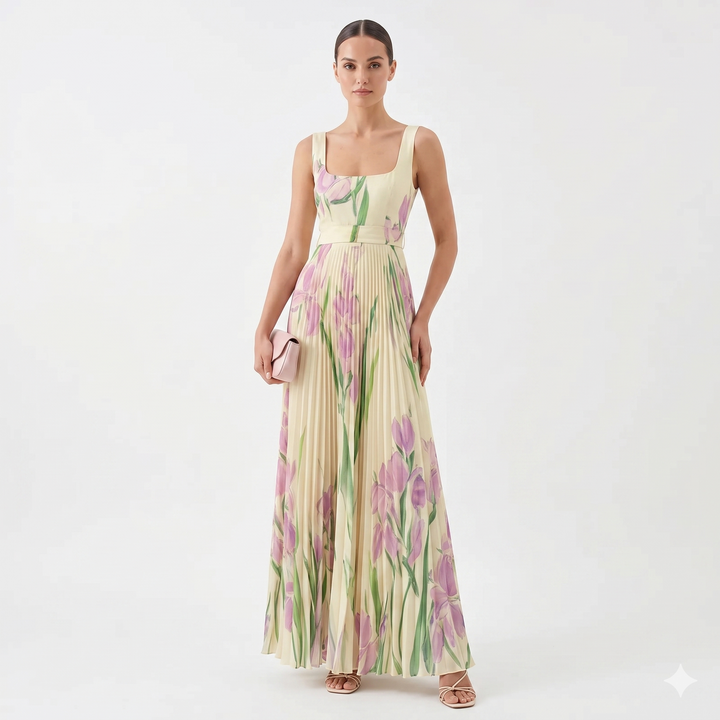 Hekate - Ziedu maxi A-line kleita