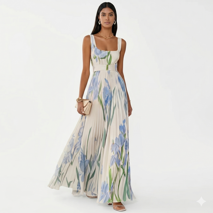 Hekate - Ziedu maxi A-line kleita