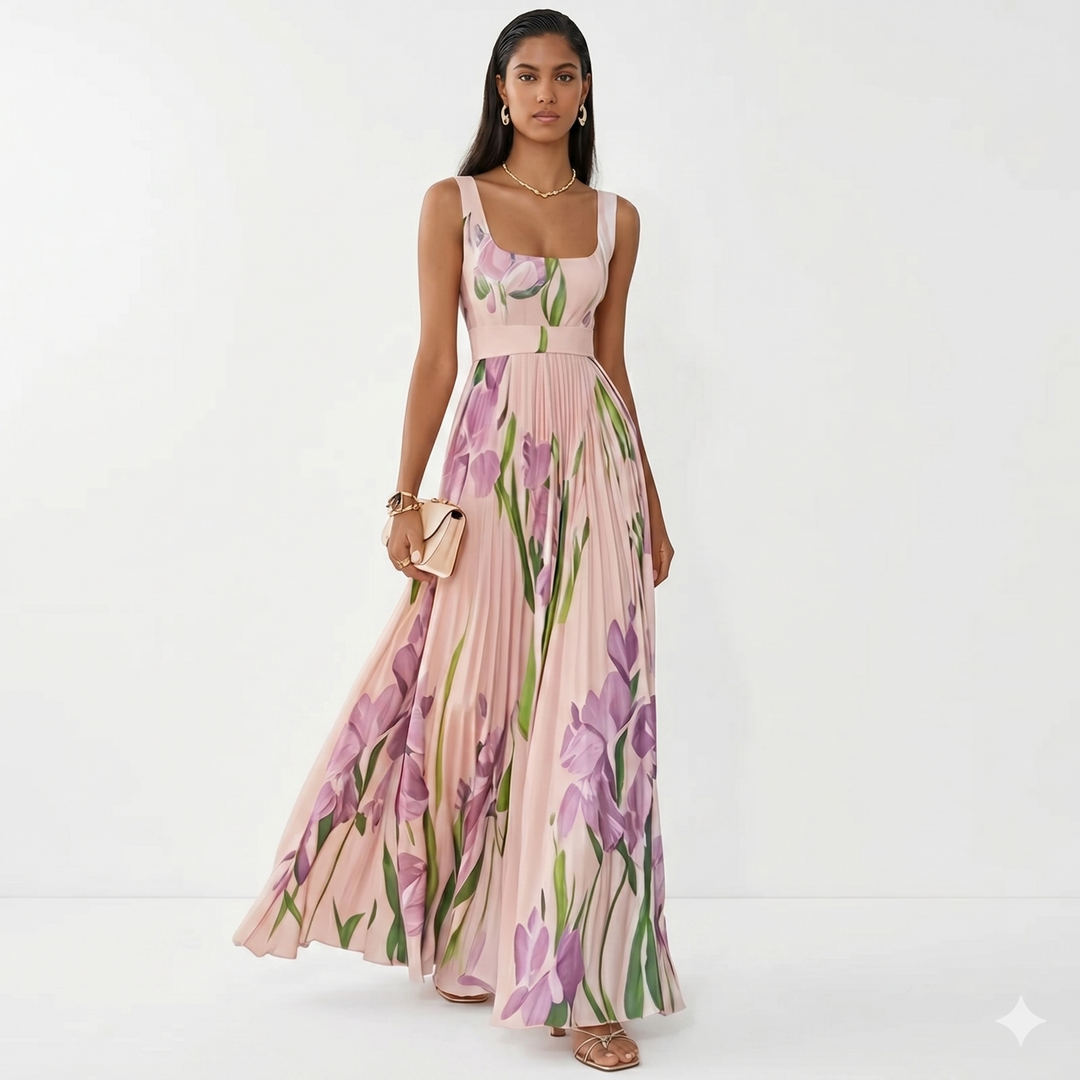 Hekate - Ziedu maxi A-line kleita