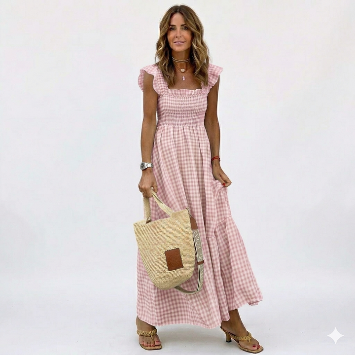 CORINNA – Pārlikuma Raibā Midi Kleita