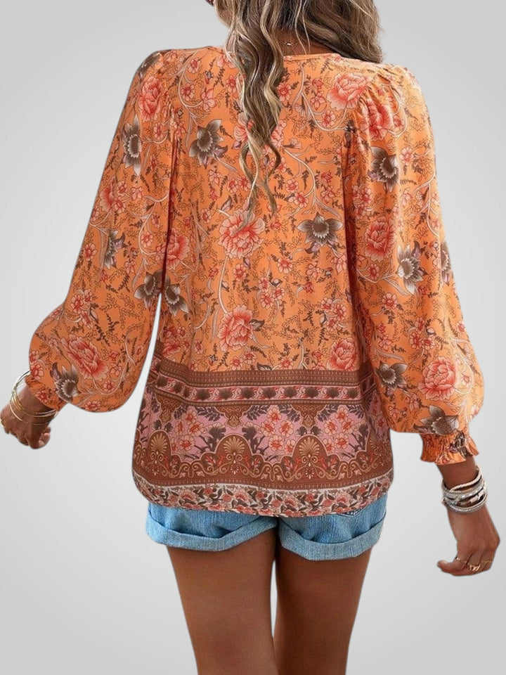 Hoya | Boho ziedu blūze
