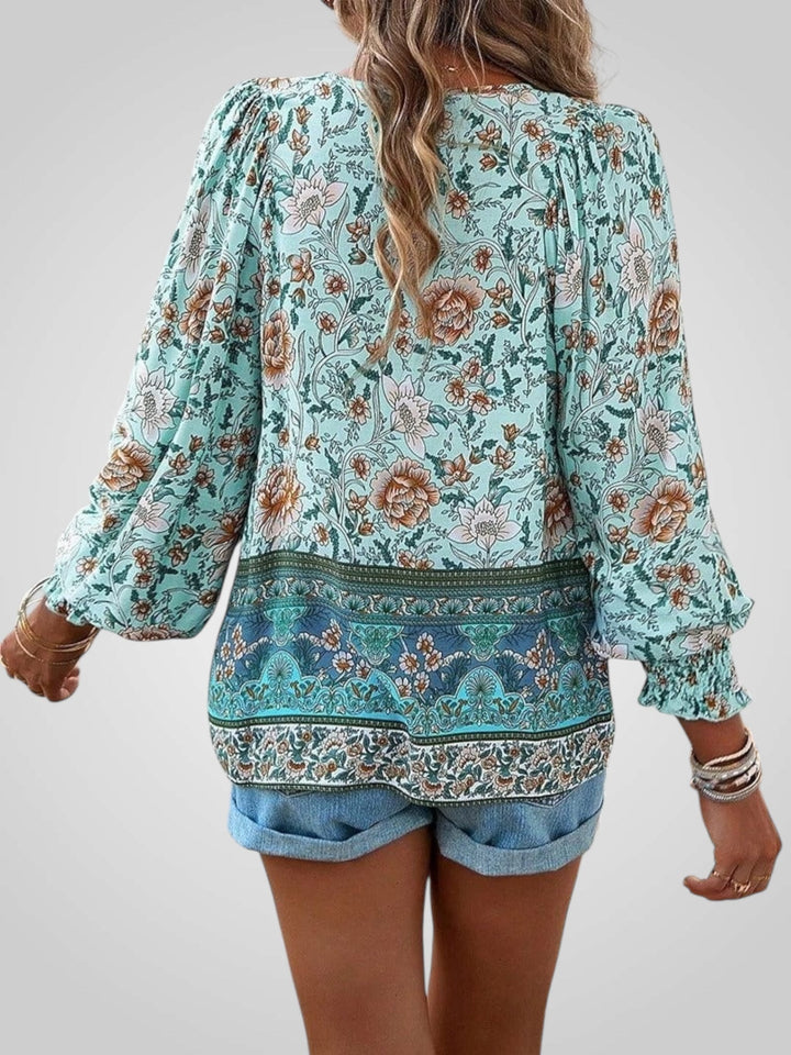 Hoya | Boho ziedu blūze