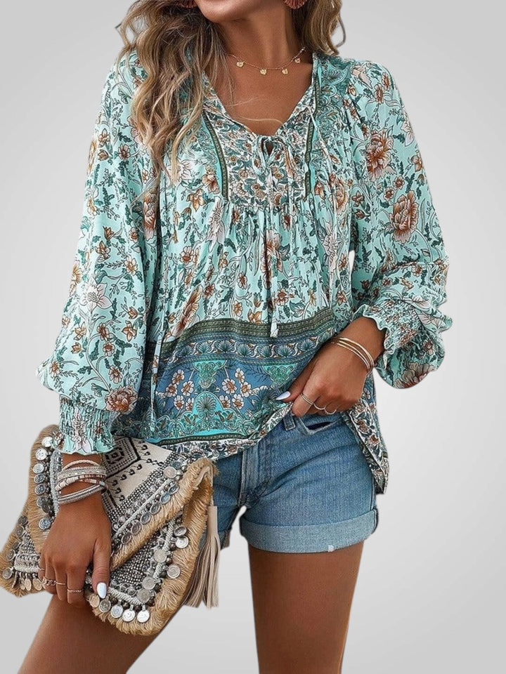 Hoya | Boho ziedu blūze