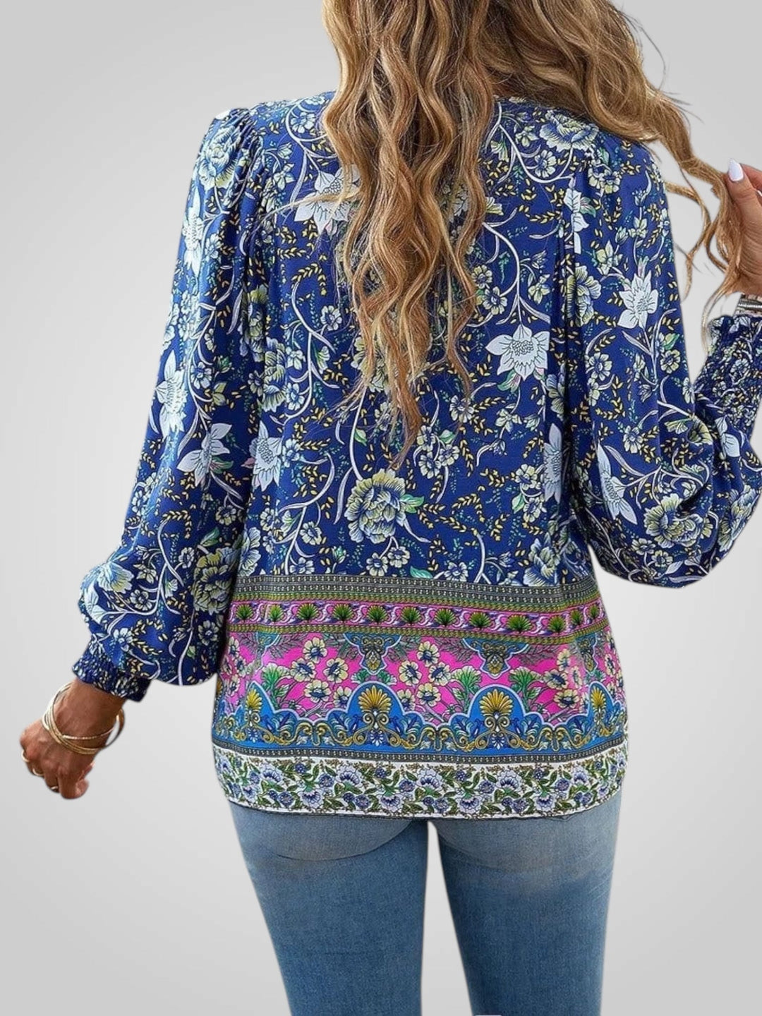 Hoya | Boho ziedu blūze