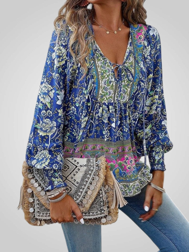 Hoya | Boho ziedu blūze