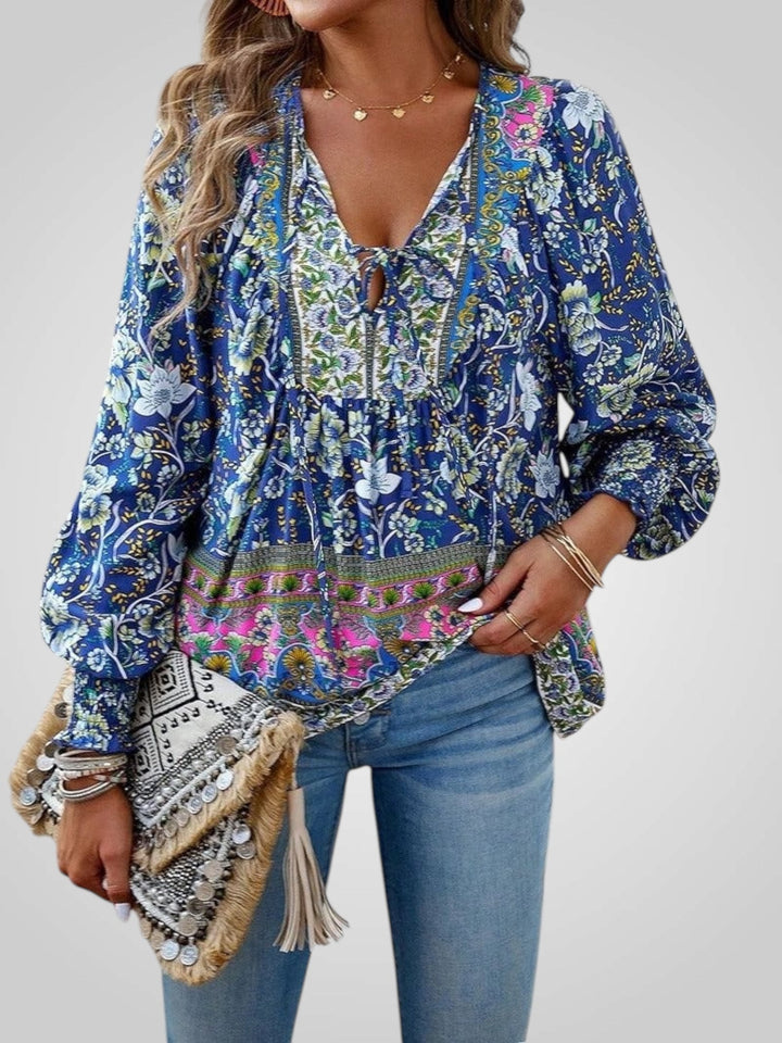 Hoya | Boho ziedu blūze