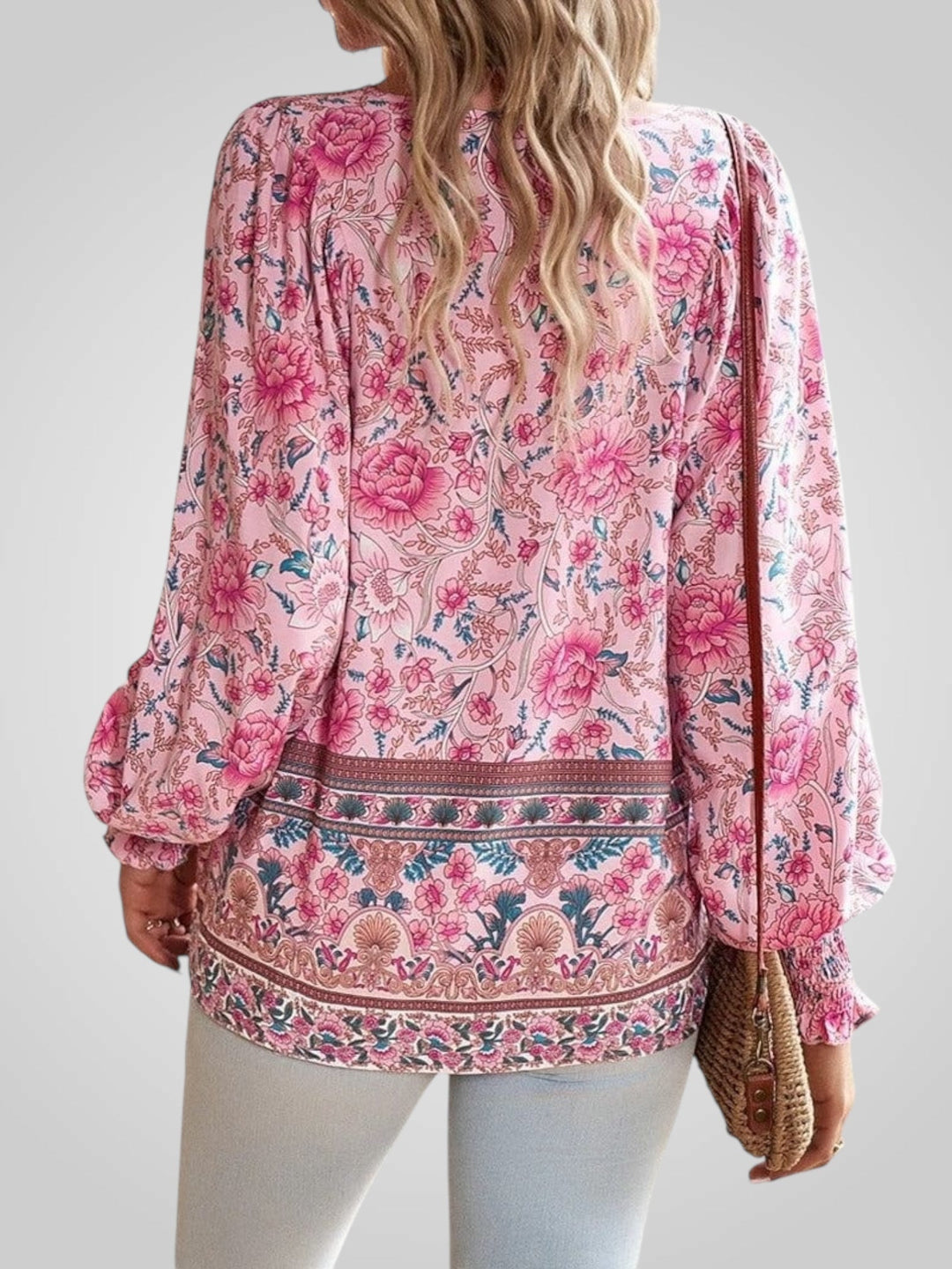 Hoya | Boho ziedu blūze