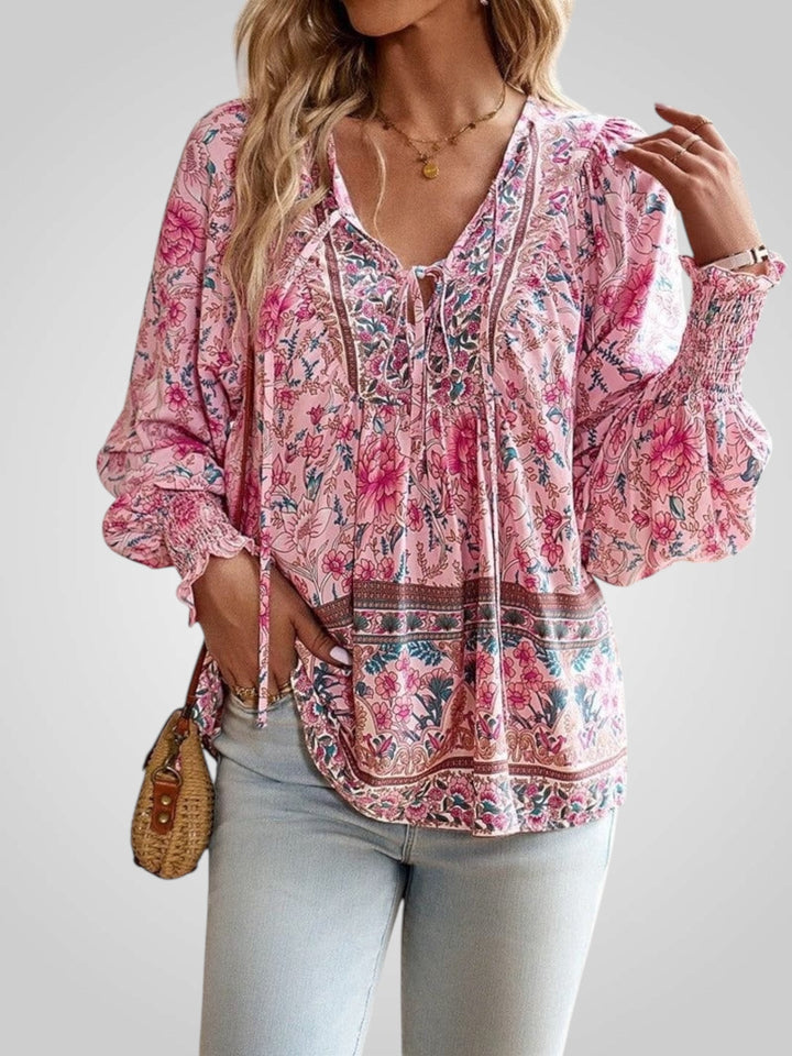 Hoya | Boho ziedu blūze