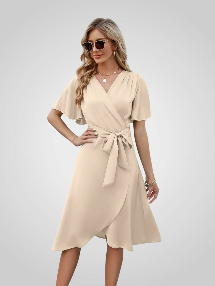 Amada | Eleganta Sieviešu Kleita ar Sasienamu Jostu