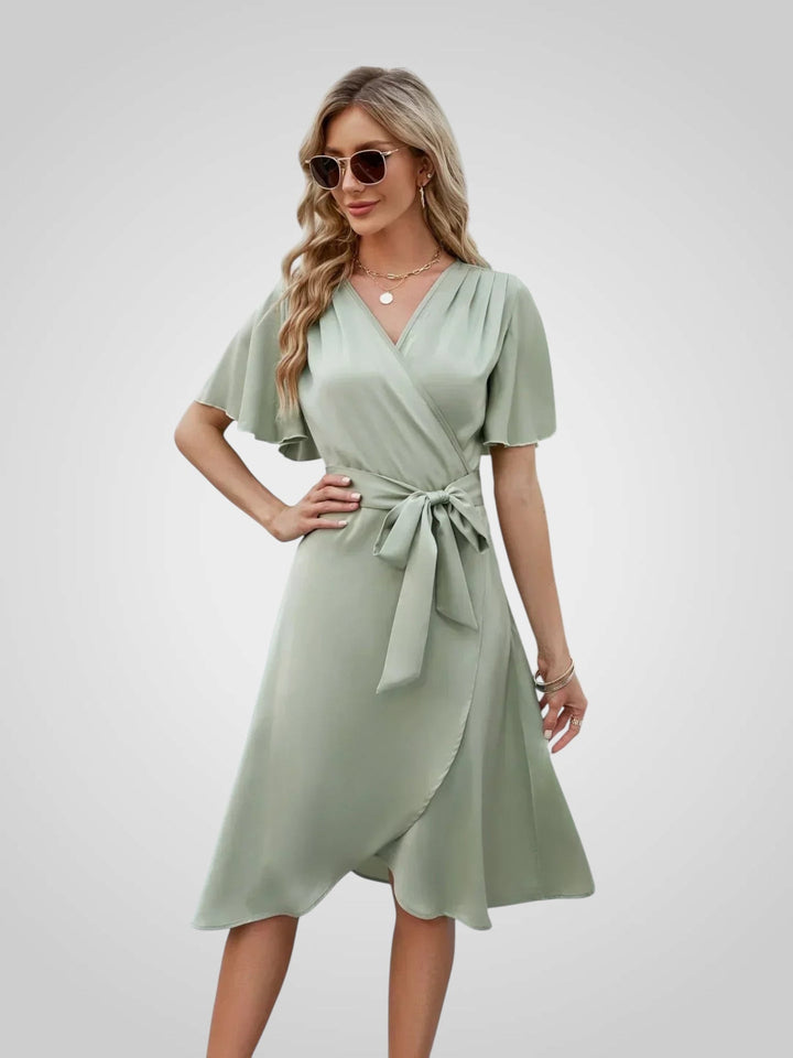 Amada | Eleganta Sieviešu Kleita ar Sasienamu Jostu