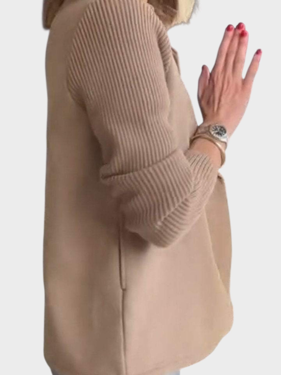 Elegants žakets ar adītiem piedurkām