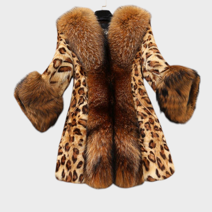 Collete | Viltota kažokādas mētelis