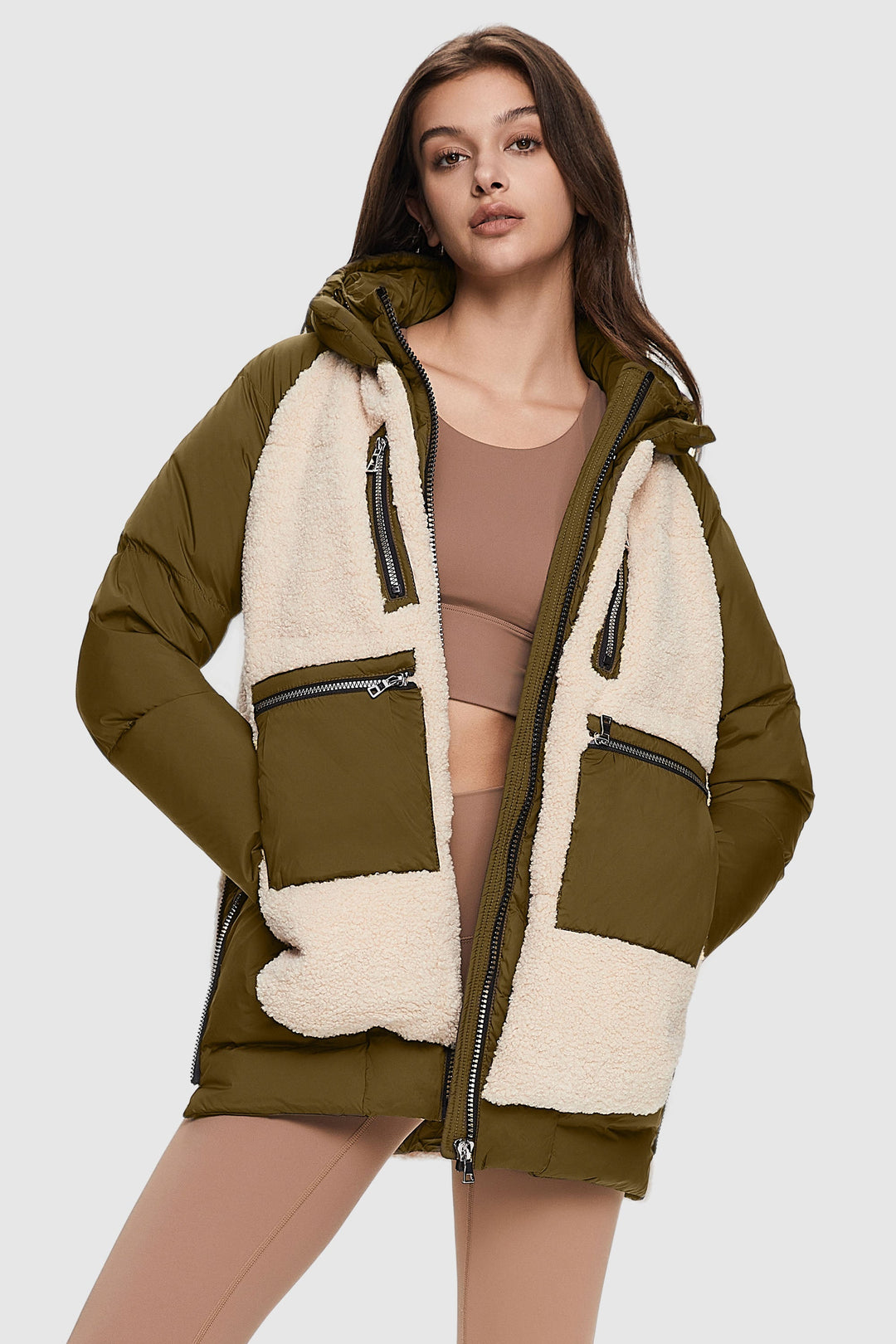 Irene - Fleece pūkains mētelis