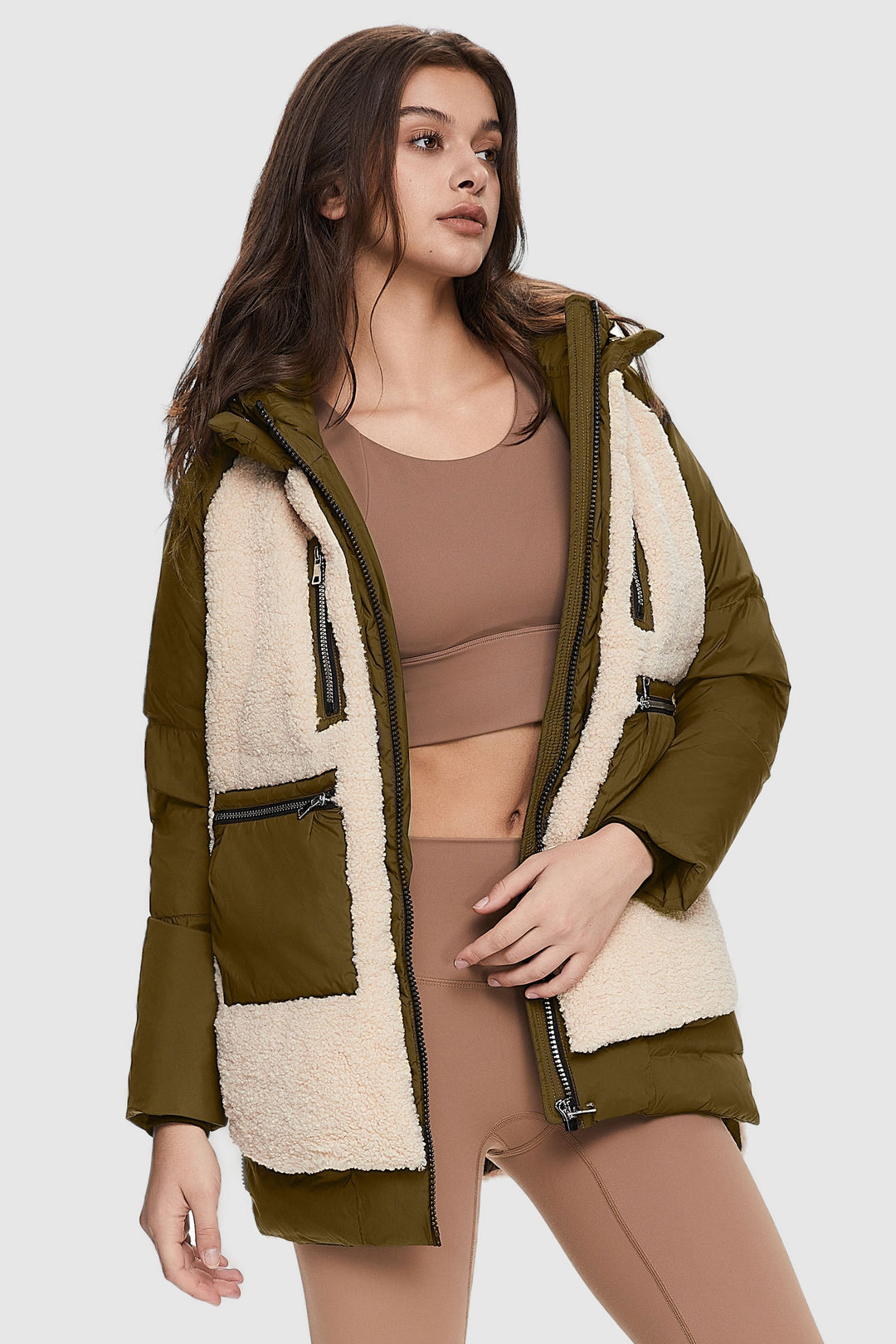 Irene - Fleece pūkains mētelis