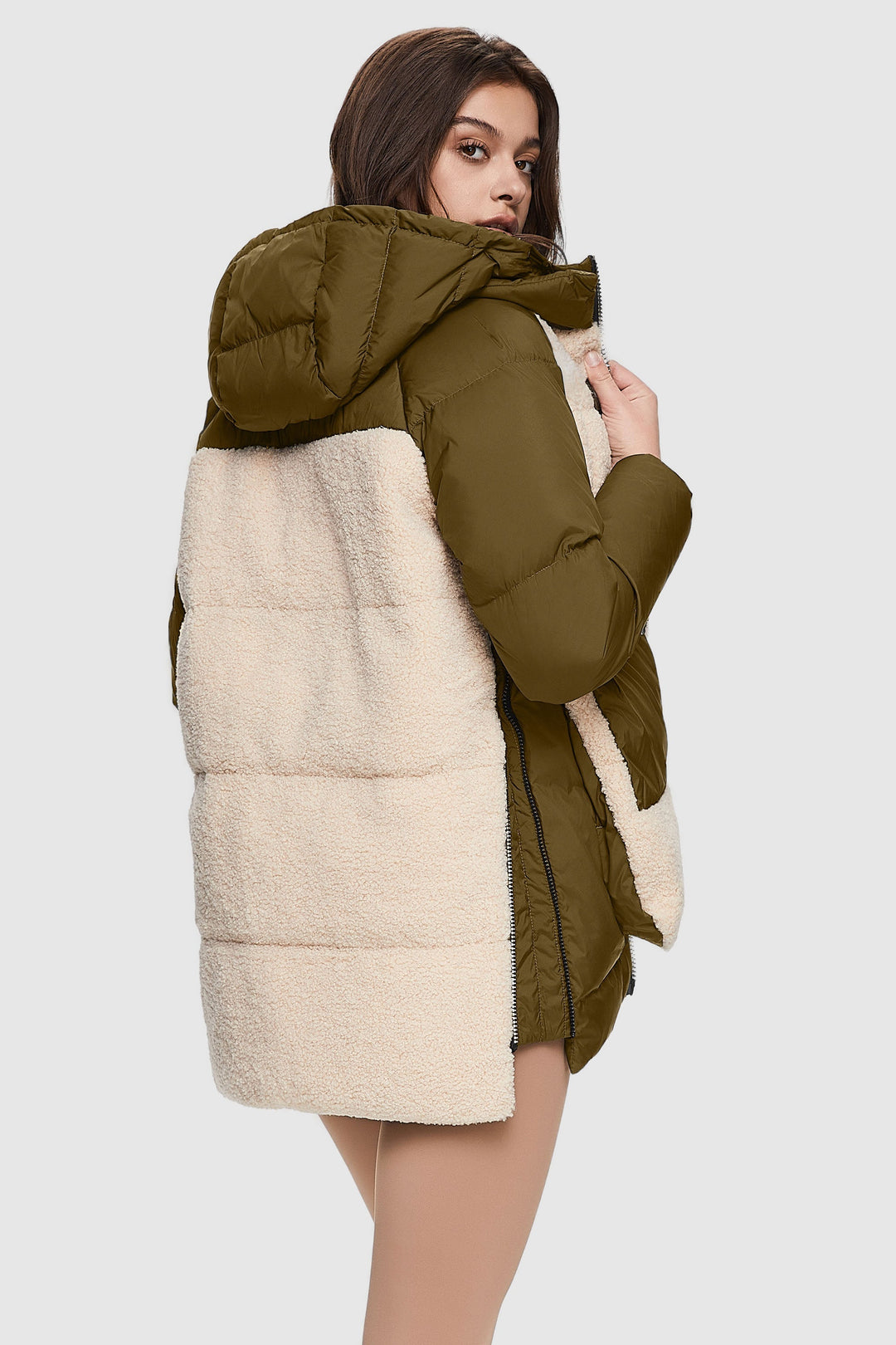 Irene - Fleece pūkains mētelis