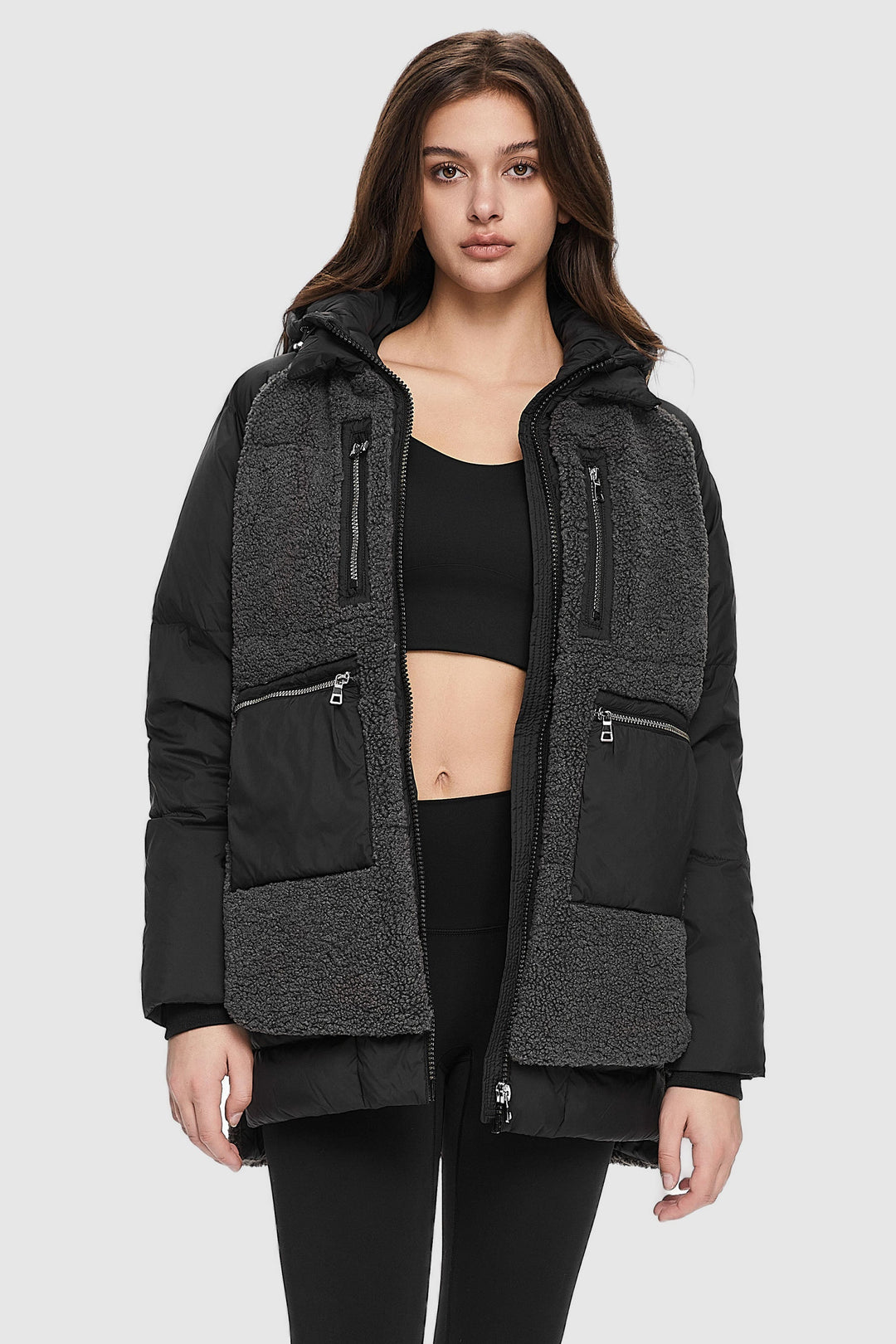 Irene - Fleece pūkains mētelis