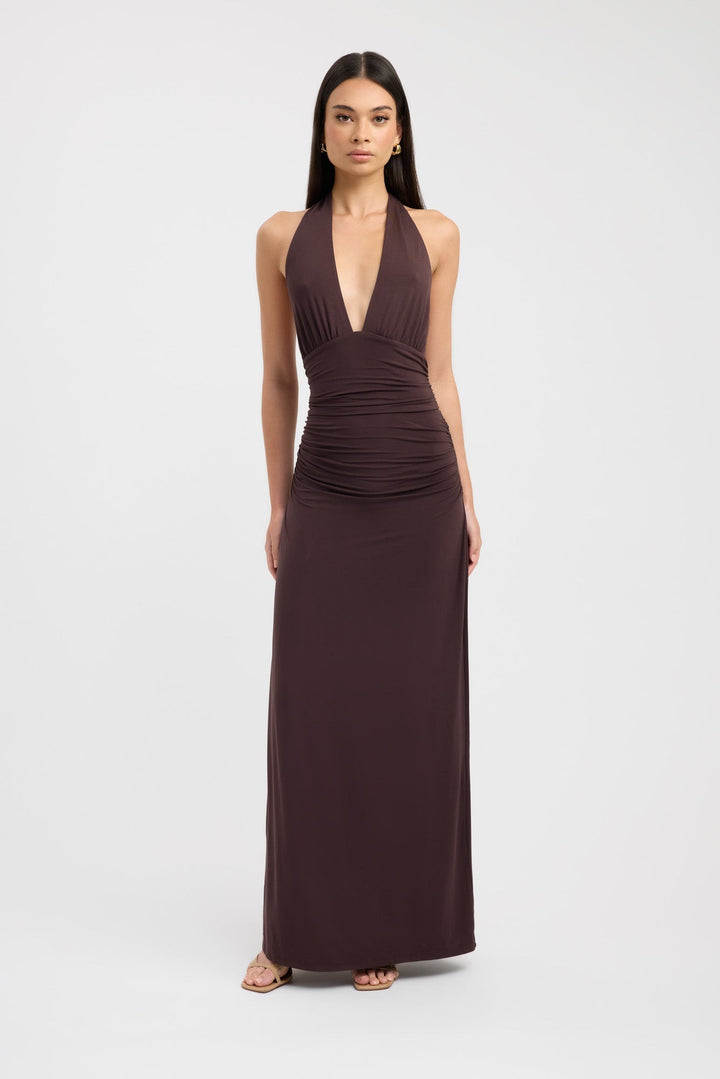 Sariah - Eleganta Maxi Kleita ar Halteru