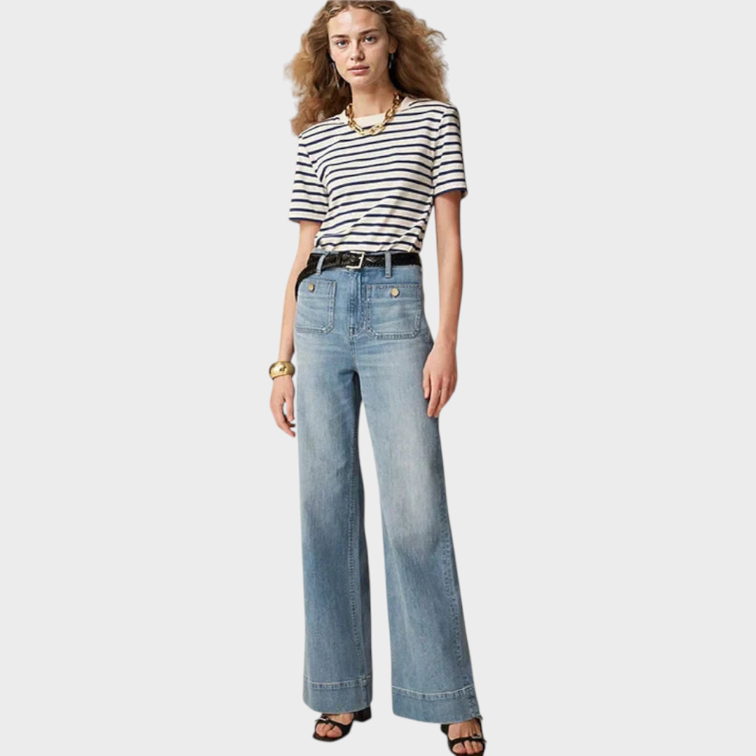 Jhana | Denim Capri bikses