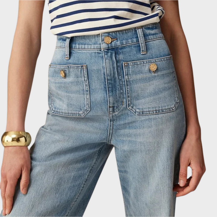 Jhana | Denim Capri bikses