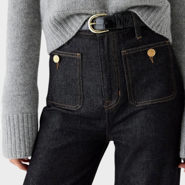 Jhana | Denim Capri bikses