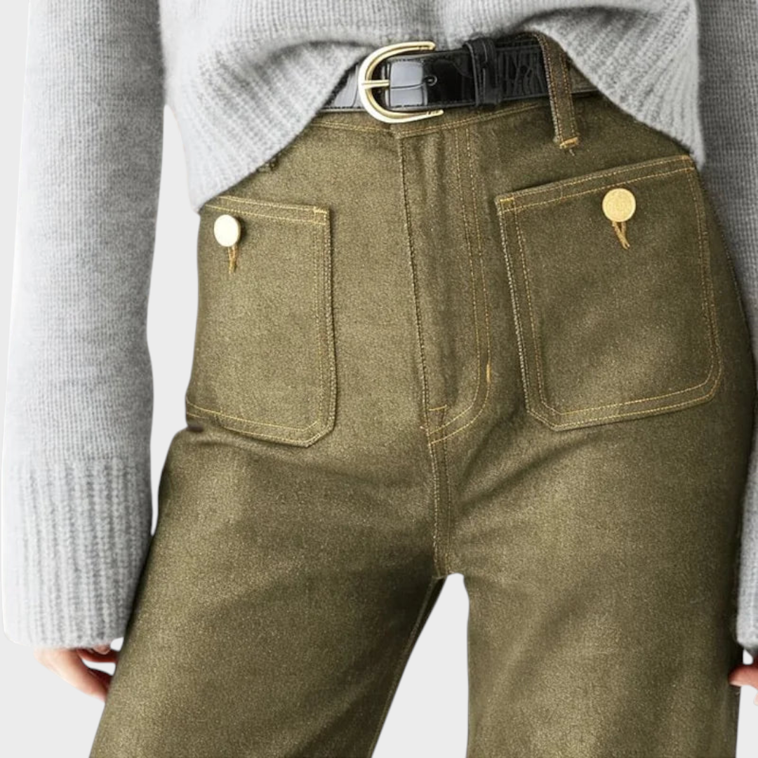 Jhana | Denim Capri bikses