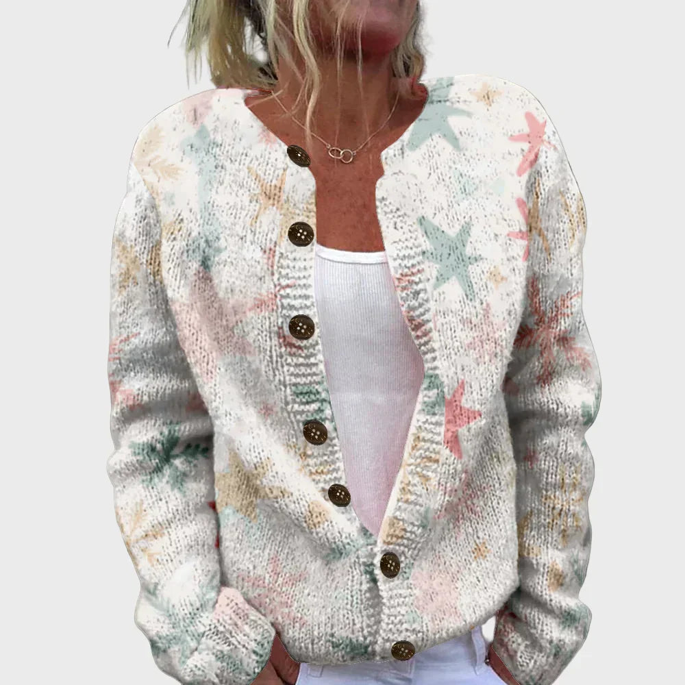 Eleganta Adīta Veste ar Rakstu