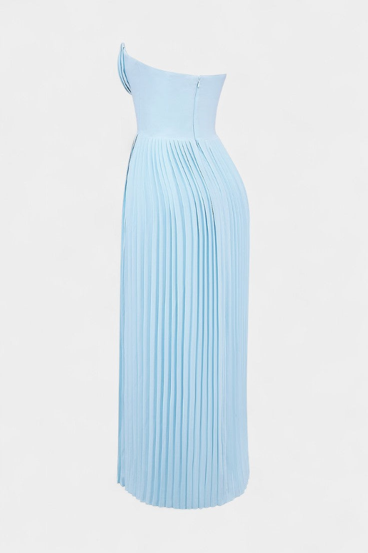 Seraphina Plisēta Strapless Kleita ar Bustier